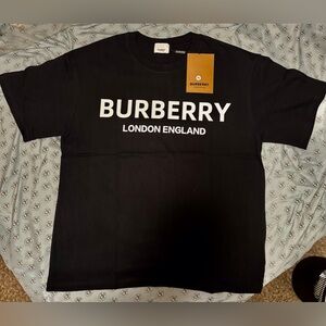 Burberry Black Mens T-Shirt Medium